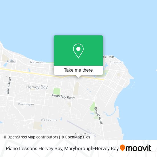 Piano Lessons Hervey Bay map