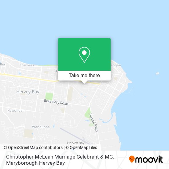 Christopher McLean Marriage Celebrant & MC map