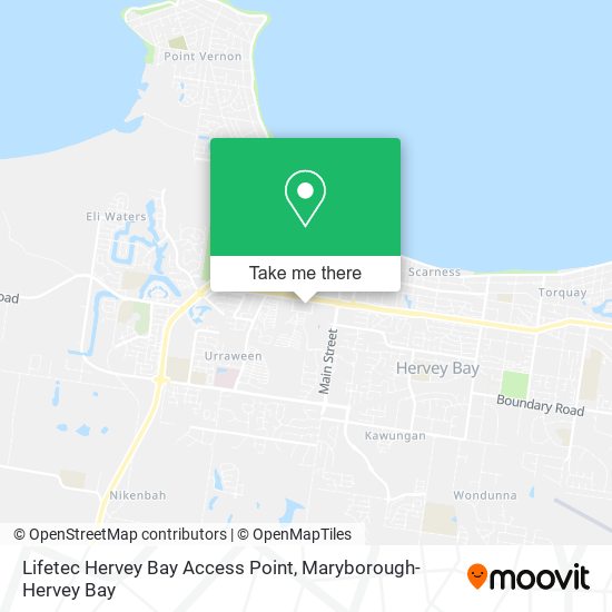 Mapa Lifetec Hervey Bay Access Point
