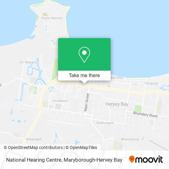 National Hearing Centre map