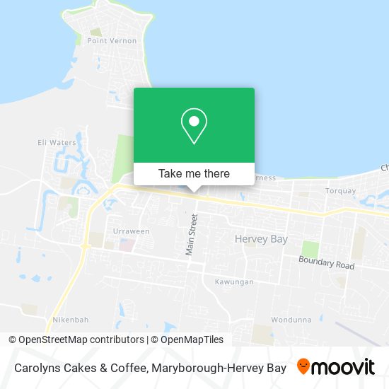 Mapa Carolyns Cakes & Coffee