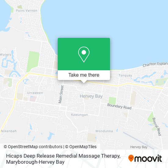 Hicaps Deep Release Remedial Massage Therapy map