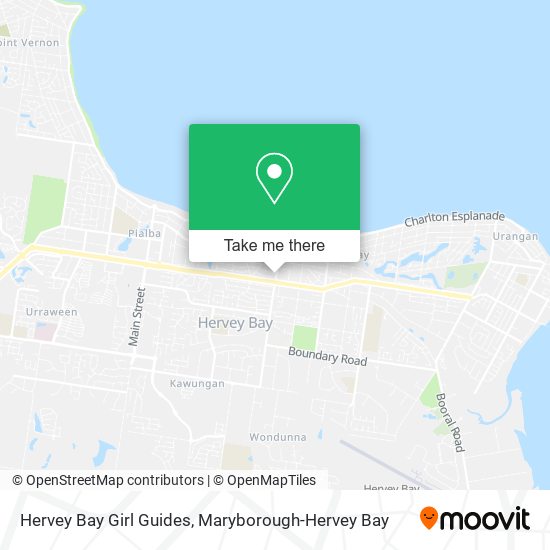 Mapa Hervey Bay Girl Guides