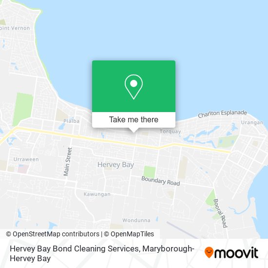 Hervey Bay Bond Cleaning Services map
