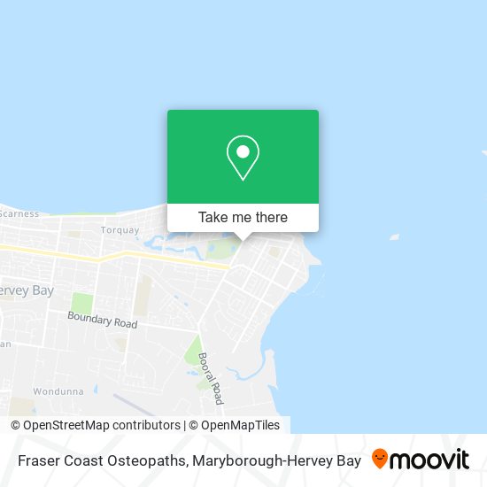 Fraser Coast Osteopaths map