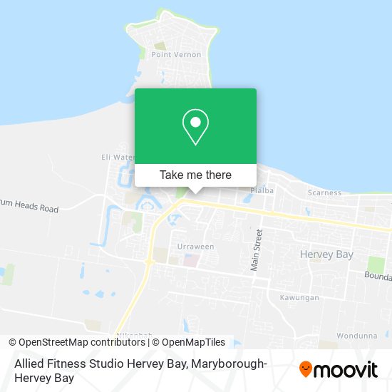 Allied Fitness Studio Hervey Bay map
