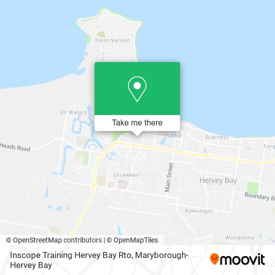 Inscope Training Hervey Bay Rto map