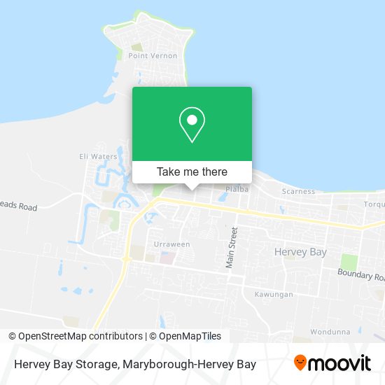 Hervey Bay Storage map