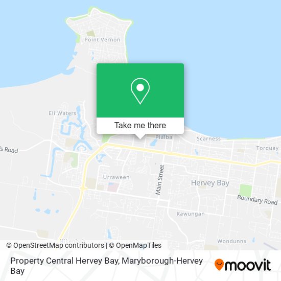 Property Central Hervey Bay map