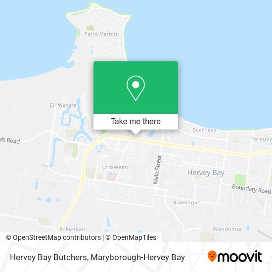 Mapa Hervey Bay Butchers