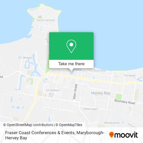Mapa Fraser Coast Conferences & Events