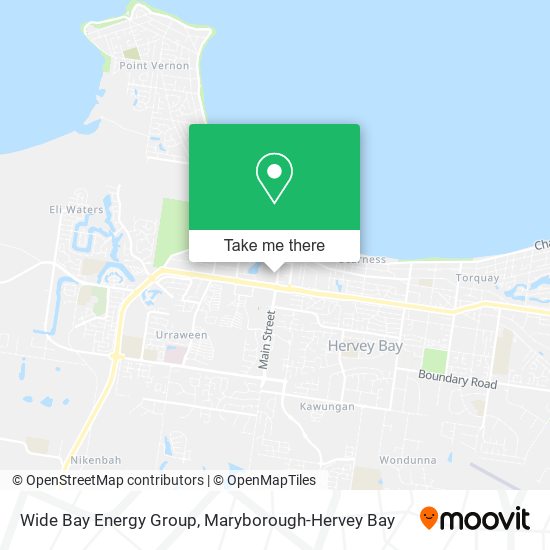Mapa Wide Bay Energy Group