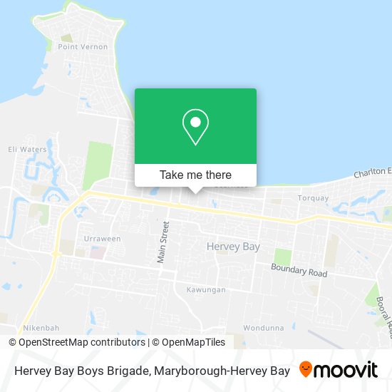 Mapa Hervey Bay Boys Brigade