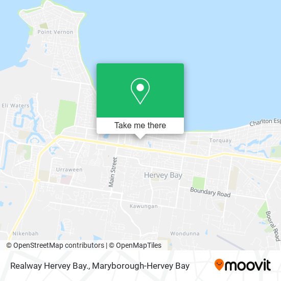 Mapa Realway Hervey Bay.
