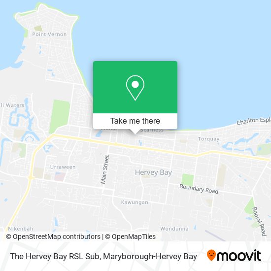 Mapa The Hervey Bay RSL Sub