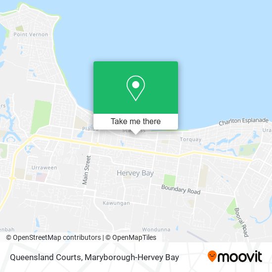 Queensland Courts map