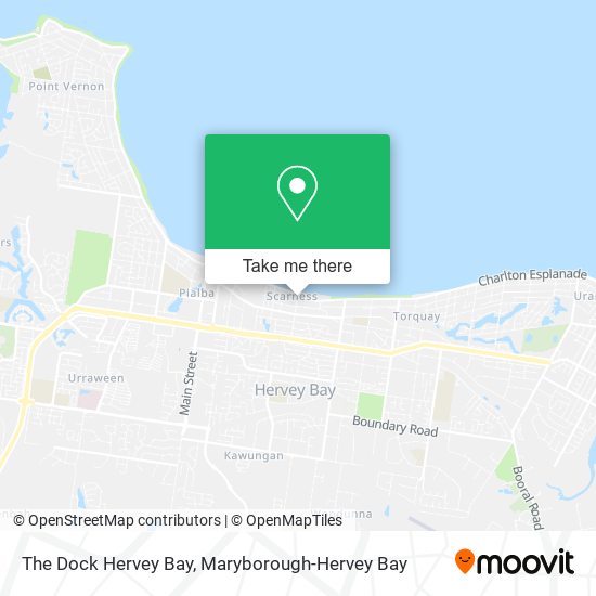 Mapa The Dock Hervey Bay