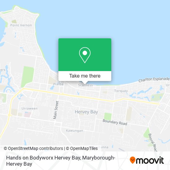 Hands on Bodyworx Hervey Bay map