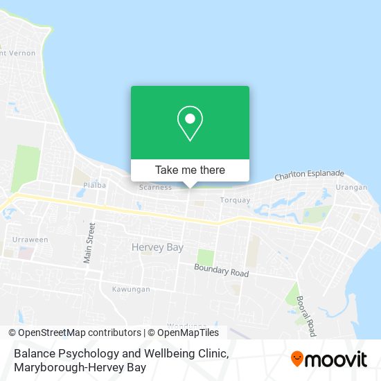 Mapa Balance Psychology and Wellbeing Clinic