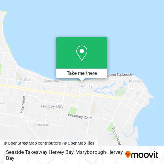 Mapa Seaside Takeaway Hervey Bay