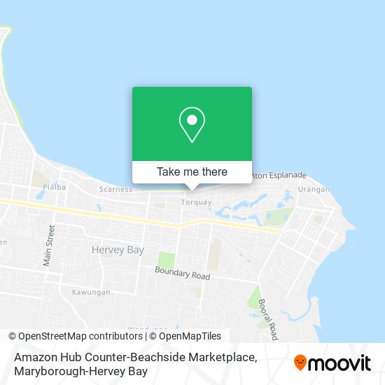 Amazon Hub Counter-Beachside Marketplace map
