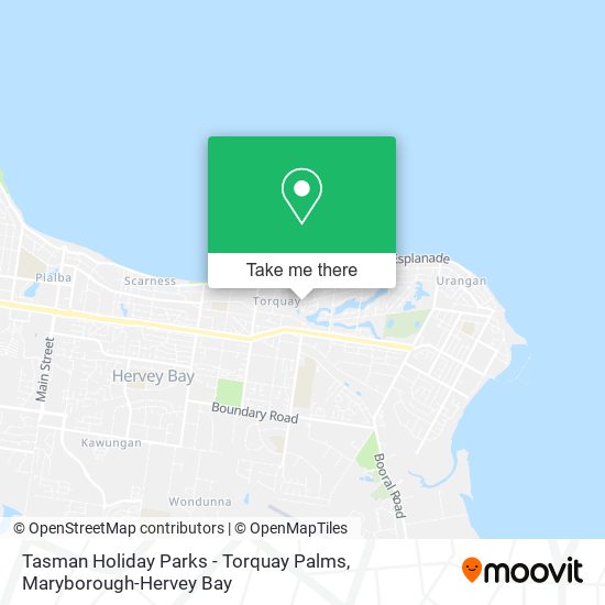 Mapa Tasman Holiday Parks - Torquay Palms