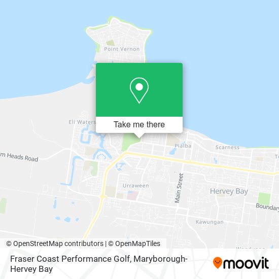 Mapa Fraser Coast Performance Golf