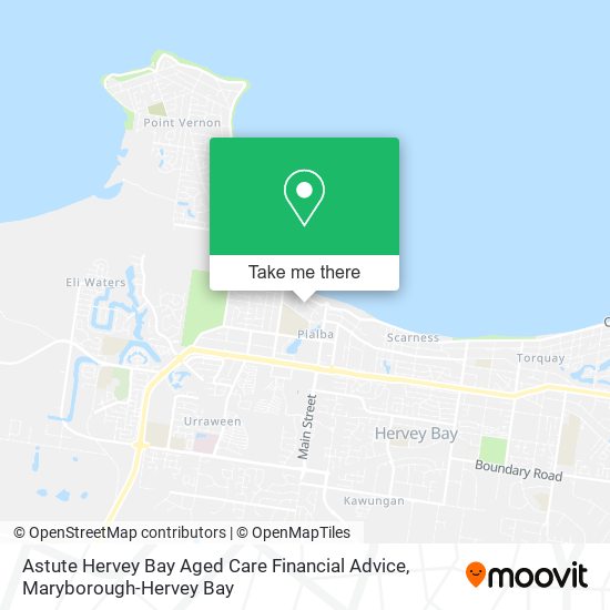 Astute Hervey Bay Aged Care Financial Advice map