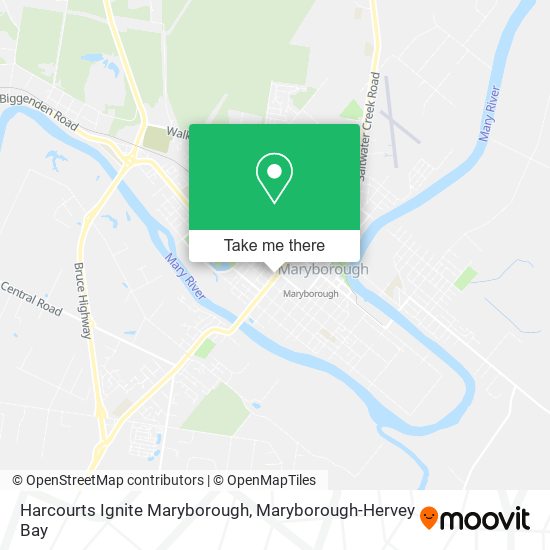 Harcourts Ignite Maryborough map