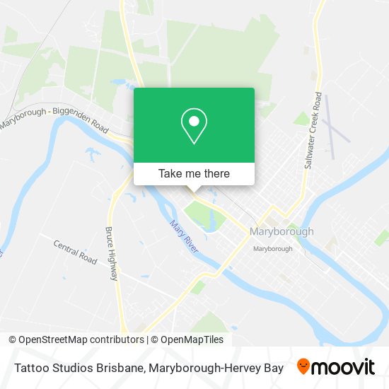 Tattoo Studios Brisbane map
