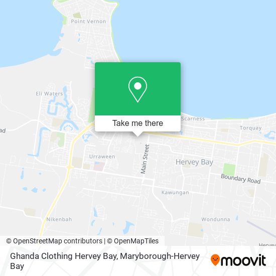 Ghanda Clothing Hervey Bay map
