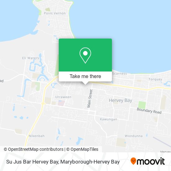 Su Jus Bar Hervey Bay map