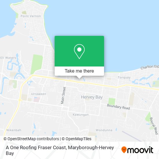 A One Roofing Fraser Coast map