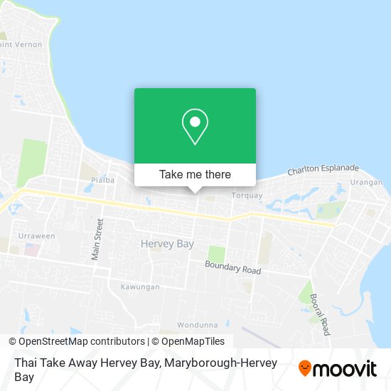 Thai Take Away Hervey Bay map