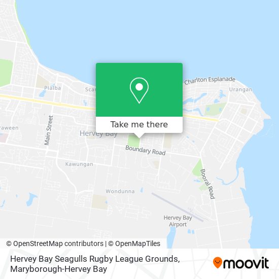 Mapa Hervey Bay Seagulls Rugby League Grounds