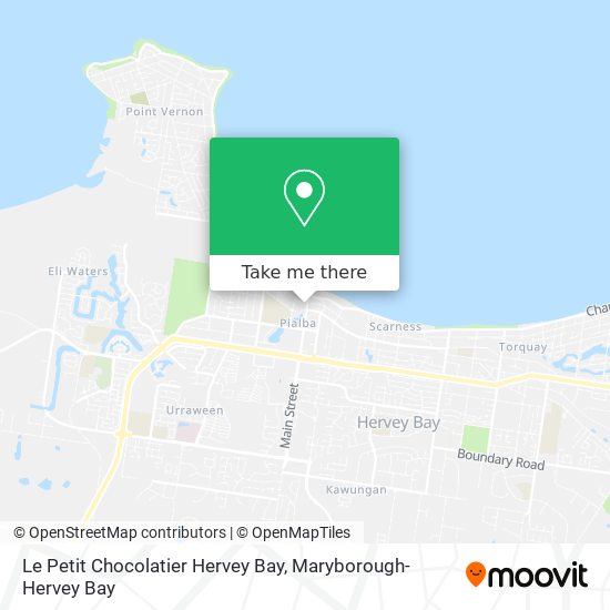 Le Petit Chocolatier Hervey Bay map