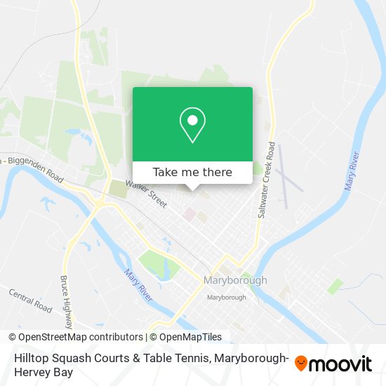 Hilltop Squash Courts & Table Tennis map