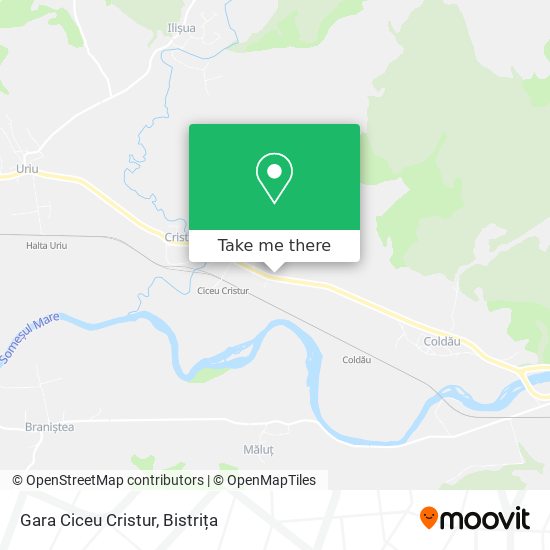 Gara Ciceu Cristur map