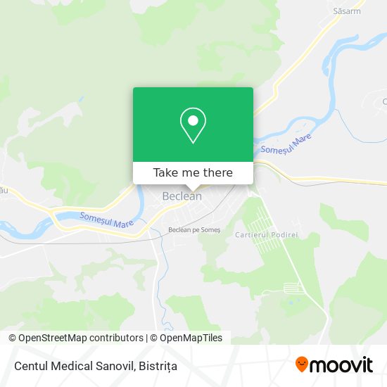 Centul Medical Sanovil map