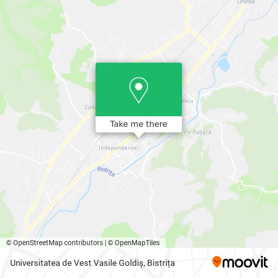 Universitatea de Vest Vasile Goldiș map