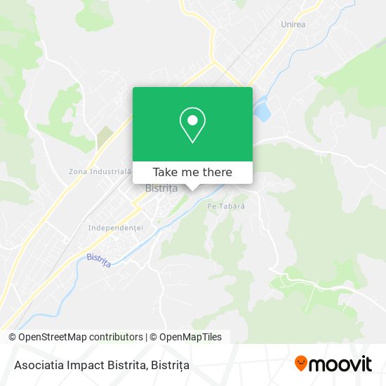 Asociatia Impact Bistrita map