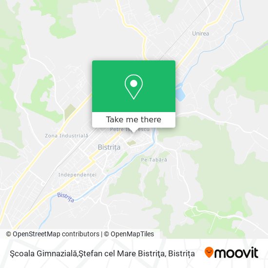Şcoala Gimnazială,Ştefan cel Mare Bistriţa map