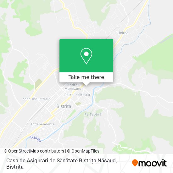 Casa de Asigurări de Sănătate Bistrița Năsăud map