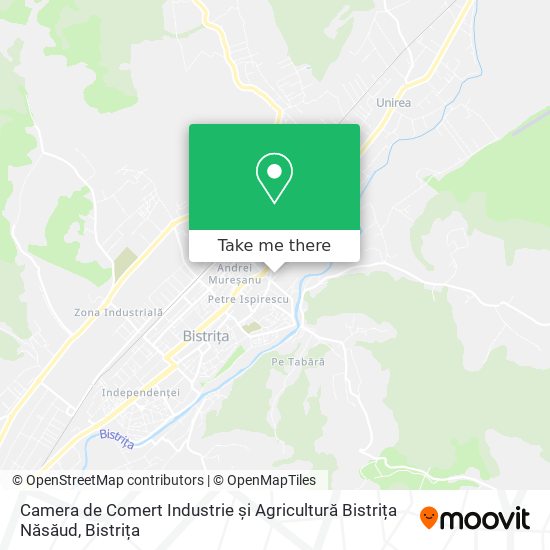 Camera de Comert Industrie și Agricultură Bistrița Năsăud map
