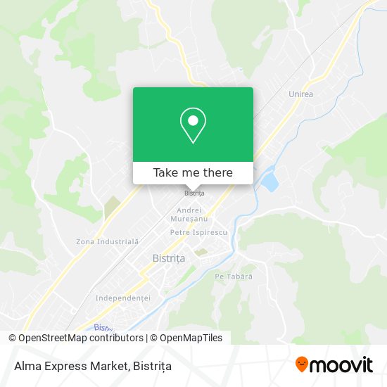 Alma Express Market map