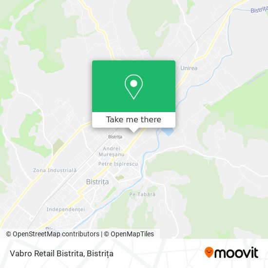 Vabro Retail Bistrita map