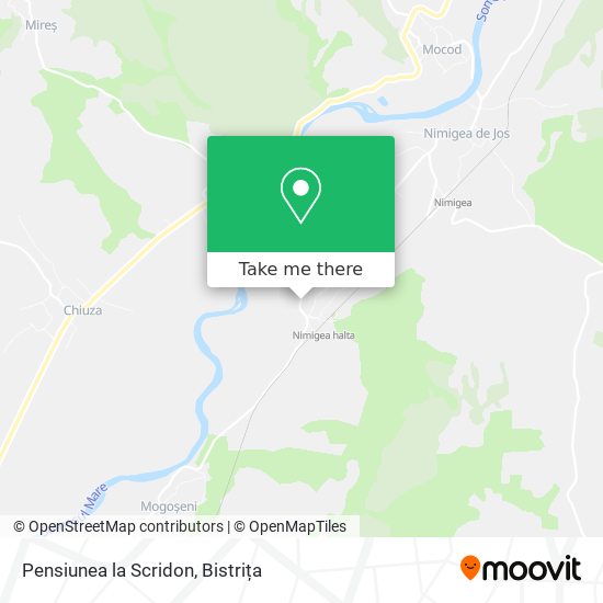 Pensiunea la Scridon map
