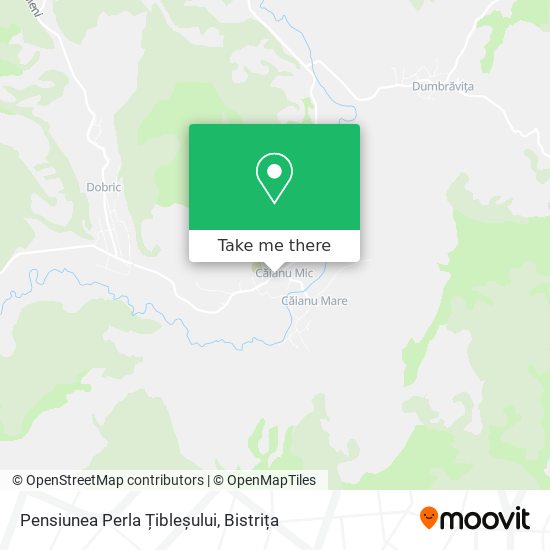 Pensiunea Perla Țibleșului map