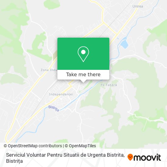 Serviciul Voluntar Pentru Situatii de Urgenta Bistrita map