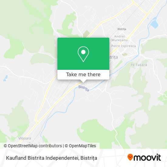Kaufland Bistrita Independentei map